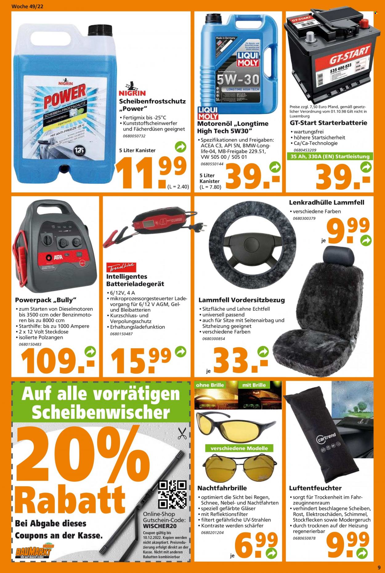 Globus Baumarkt Prospekte  - 5.12.2022 - 10.12.2022. Seite 9