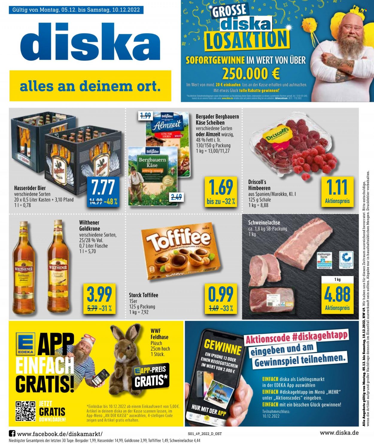 Diska Prospekte  - 5.12.2022 - 10.12.2022. Seite 1