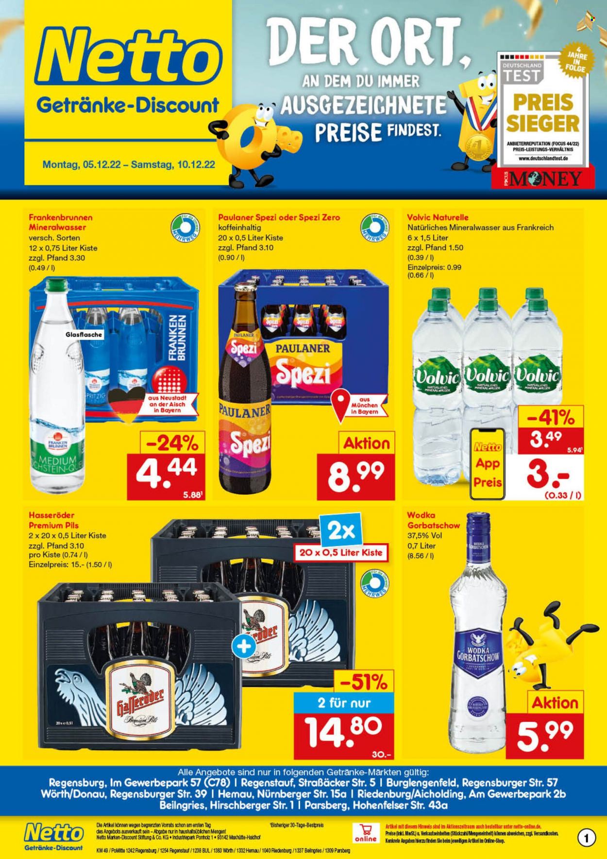 Netto Marken-Discount Prospekte  - 5.12.2022 - 10.12.2022. Seite 1