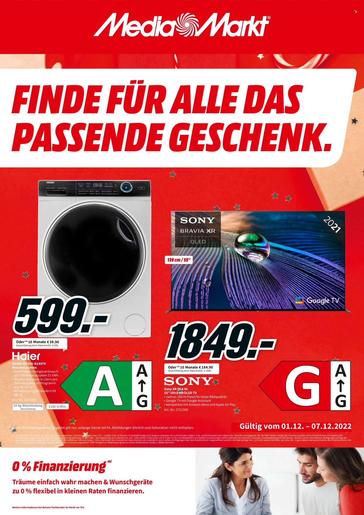 MediaMarkt Prospekte  - 1.12.2022 - 7.12.2022. Seite 1