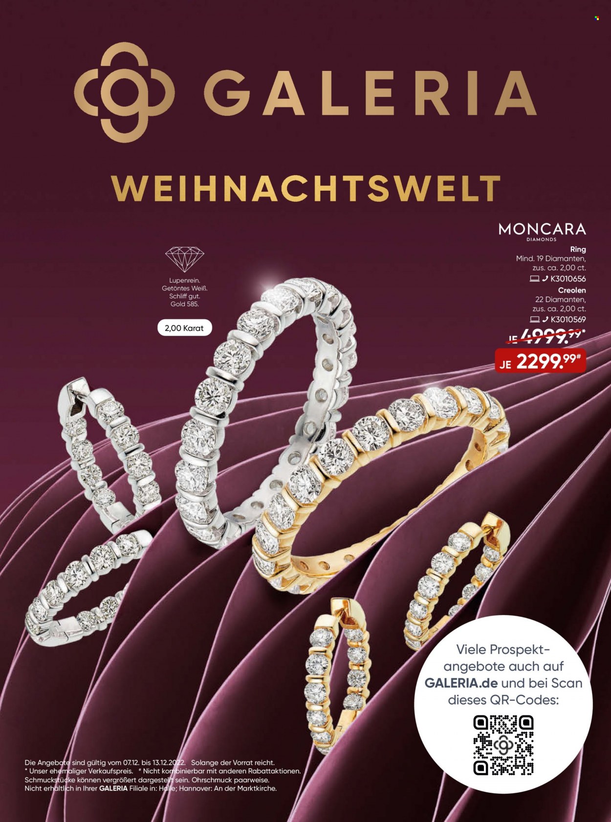 GALERIA Karstadt Kaufhof Prospekte  - 7.12.2022 - 13.12.2022. Seite 1