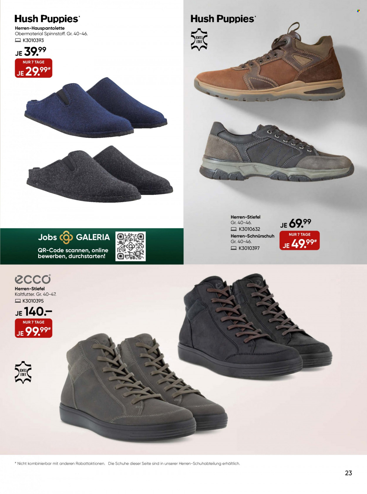 GALERIA Karstadt Kaufhof Prospekte  - 7.12.2022 - 13.12.2022. Seite 23