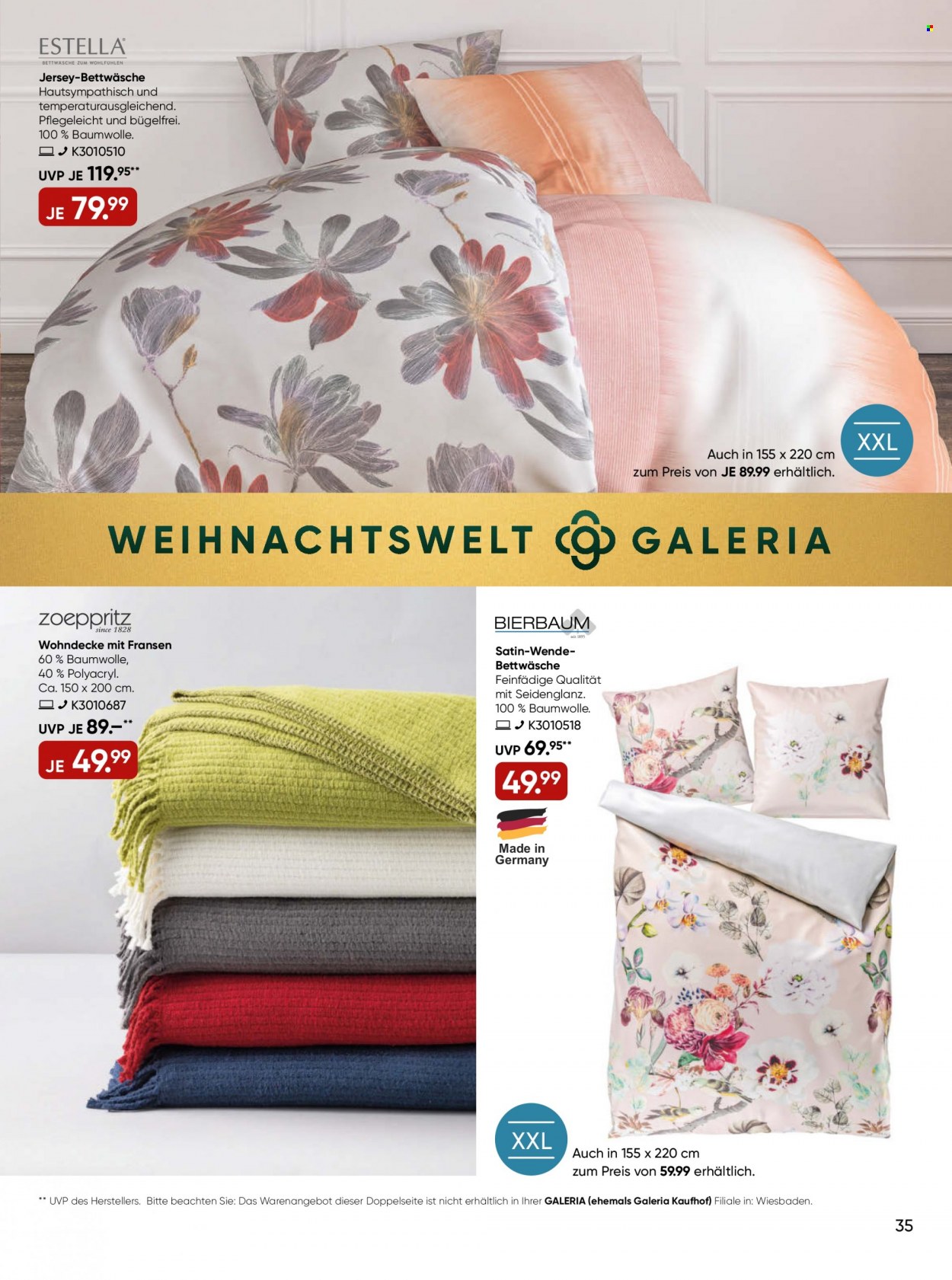 GALERIA Karstadt Kaufhof Prospekte  - 7.12.2022 - 13.12.2022. Seite 35