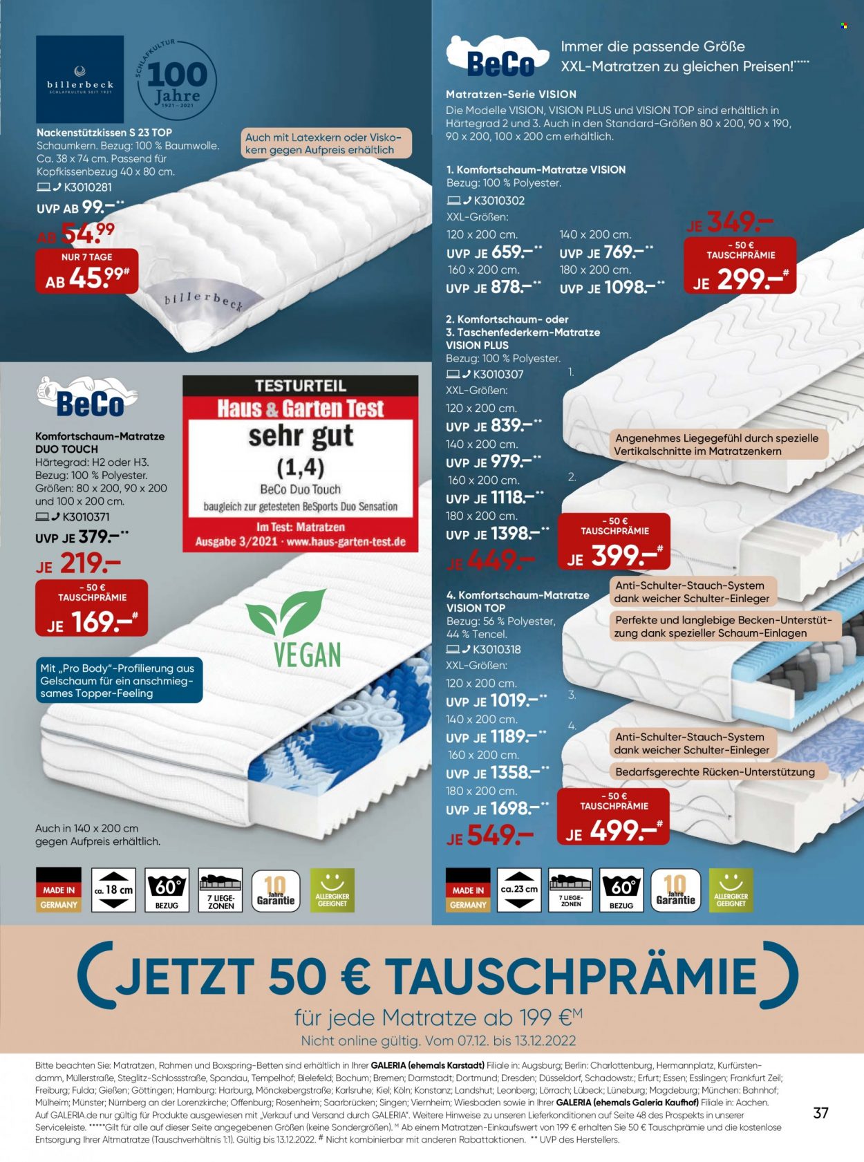 GALERIA Karstadt Kaufhof Prospekte  - 7.12.2022 - 13.12.2022. Seite 37