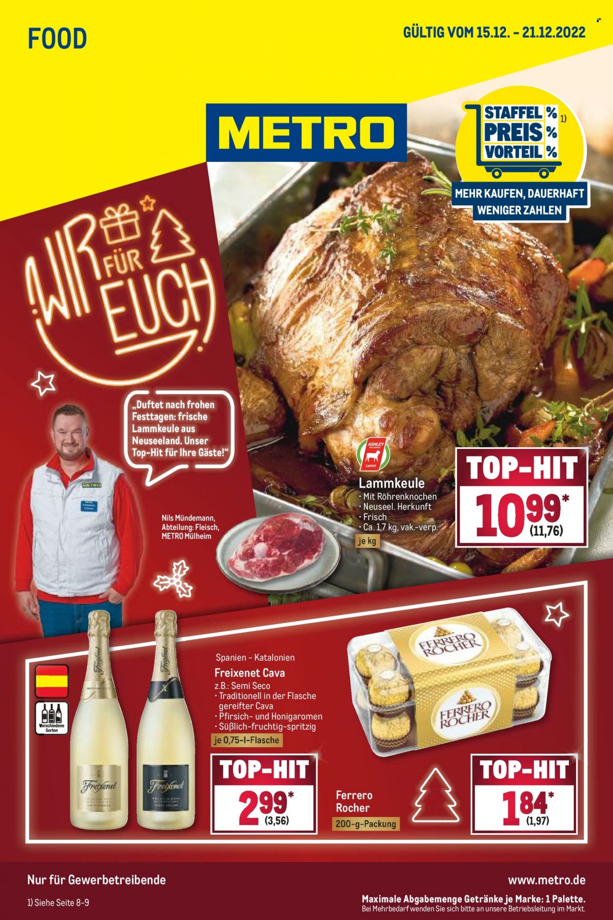 Metro Prospekte  - 15.12.2022 - 21.12.2022. Seite 1