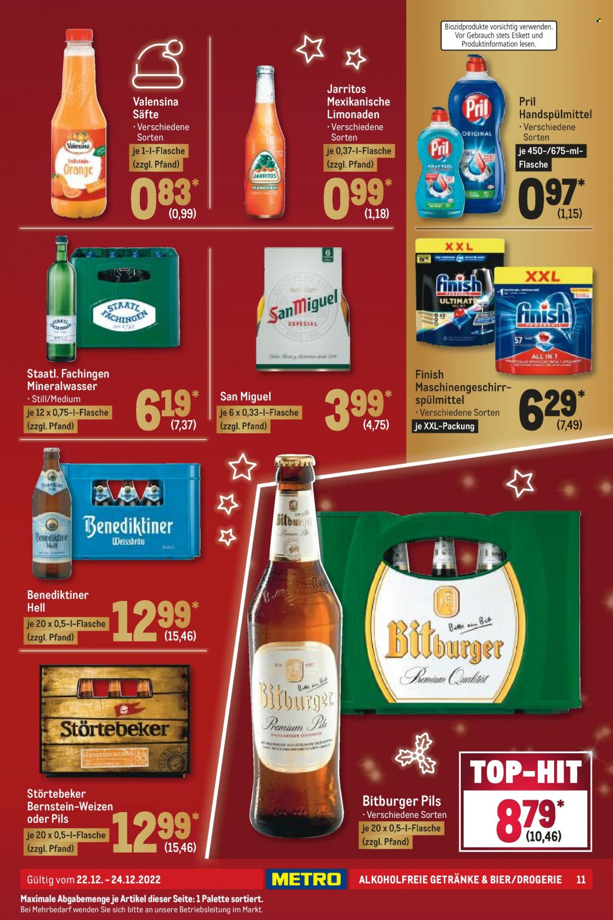 Metro Prospekte  - 22.12.2022 - 24.12.2022. Seite 11