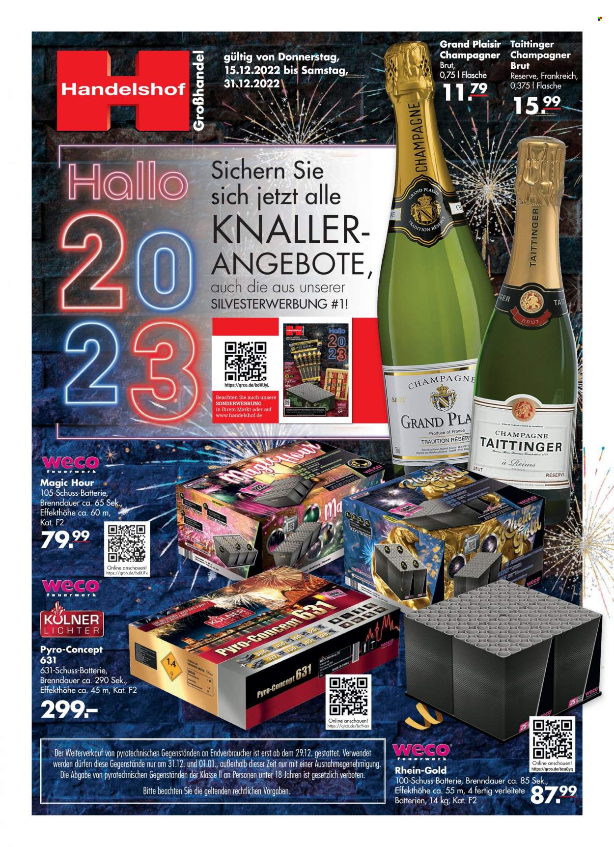 Handelshof Prospekte  - 15.12.2022 - 31.12.2022. Seite 1
