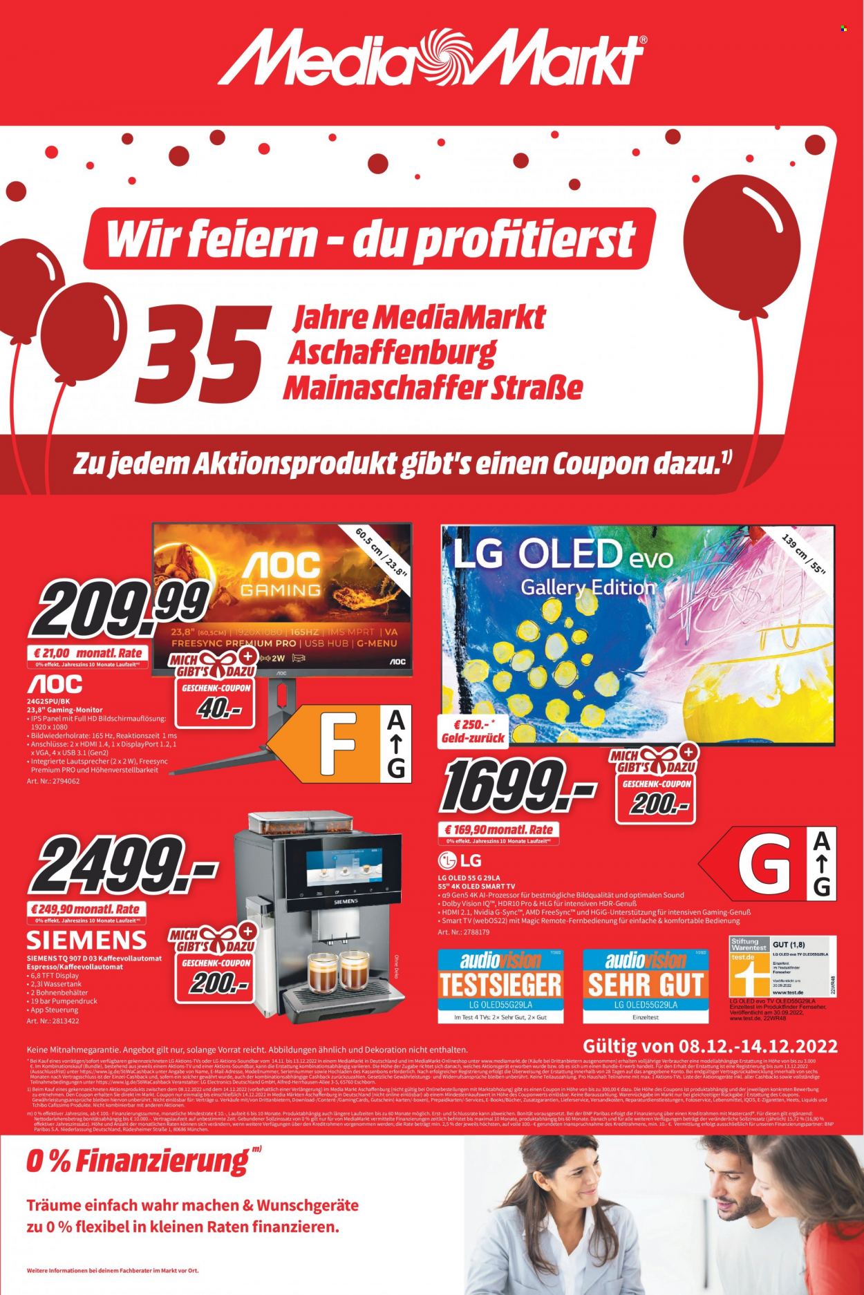 MediaMarkt Prospekte  - 8.12.2022 - 14.12.2022. Seite 1