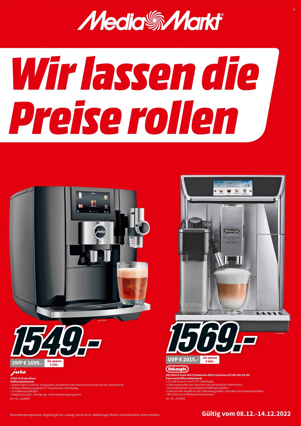 MediaMarkt Prospekte  - 8.12.2022 - 14.12.2022. Seite 1