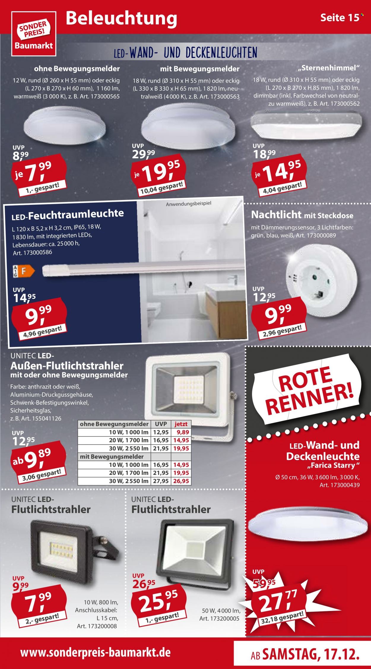 Sonderpreis-Baumarkt Prospekte  - 17.12.2022 - 23.12.2022. Seite 15