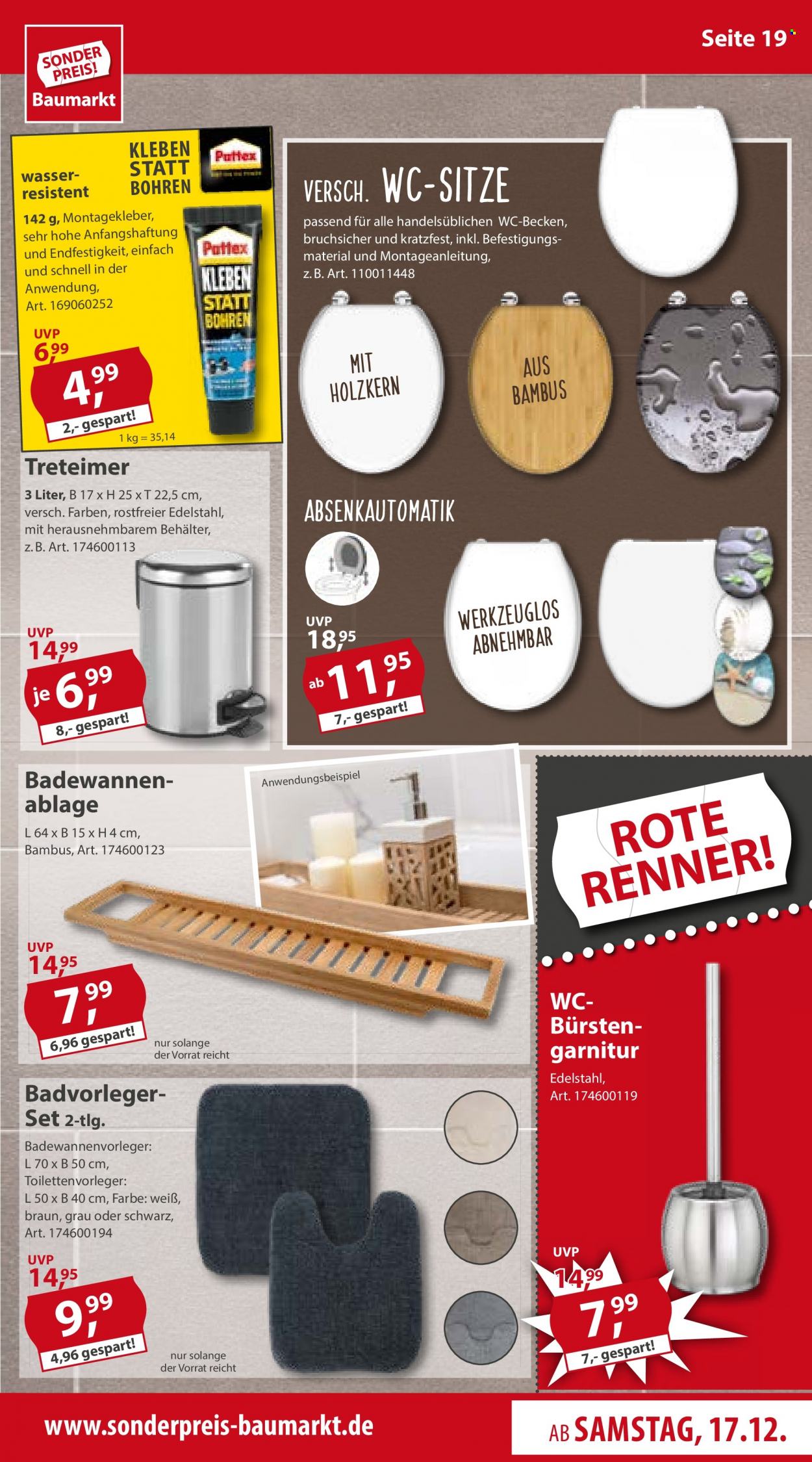 Sonderpreis-Baumarkt Prospekte  - 17.12.2022 - 23.12.2022. Seite 19