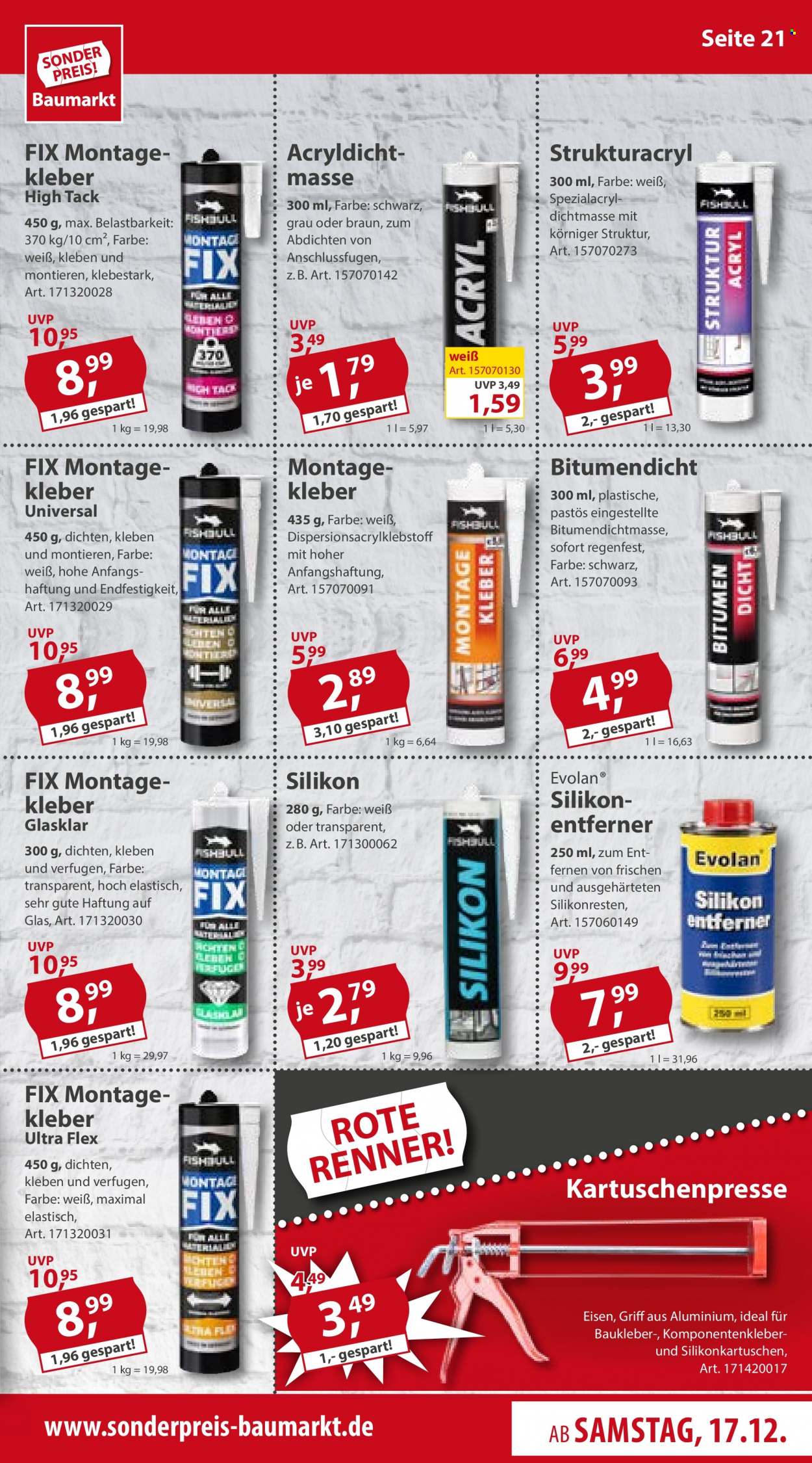 Sonderpreis-Baumarkt Prospekte  - 17.12.2022 - 23.12.2022. Seite 21