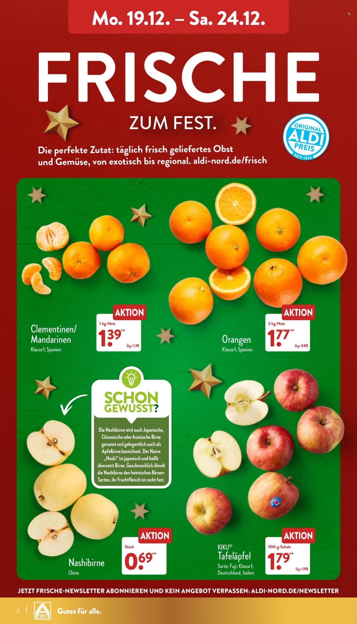 ALDI Nord Prospekte  - 19.12.2022 - 24.12.2022. Seite 2