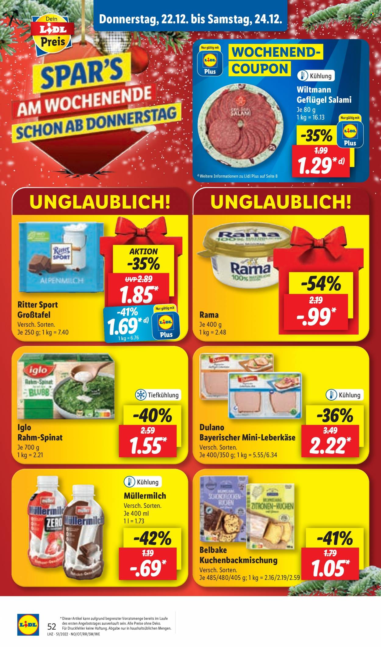 Lidl Prospekte  - 19.12.2022 - 24.12.2022. Seite 54
