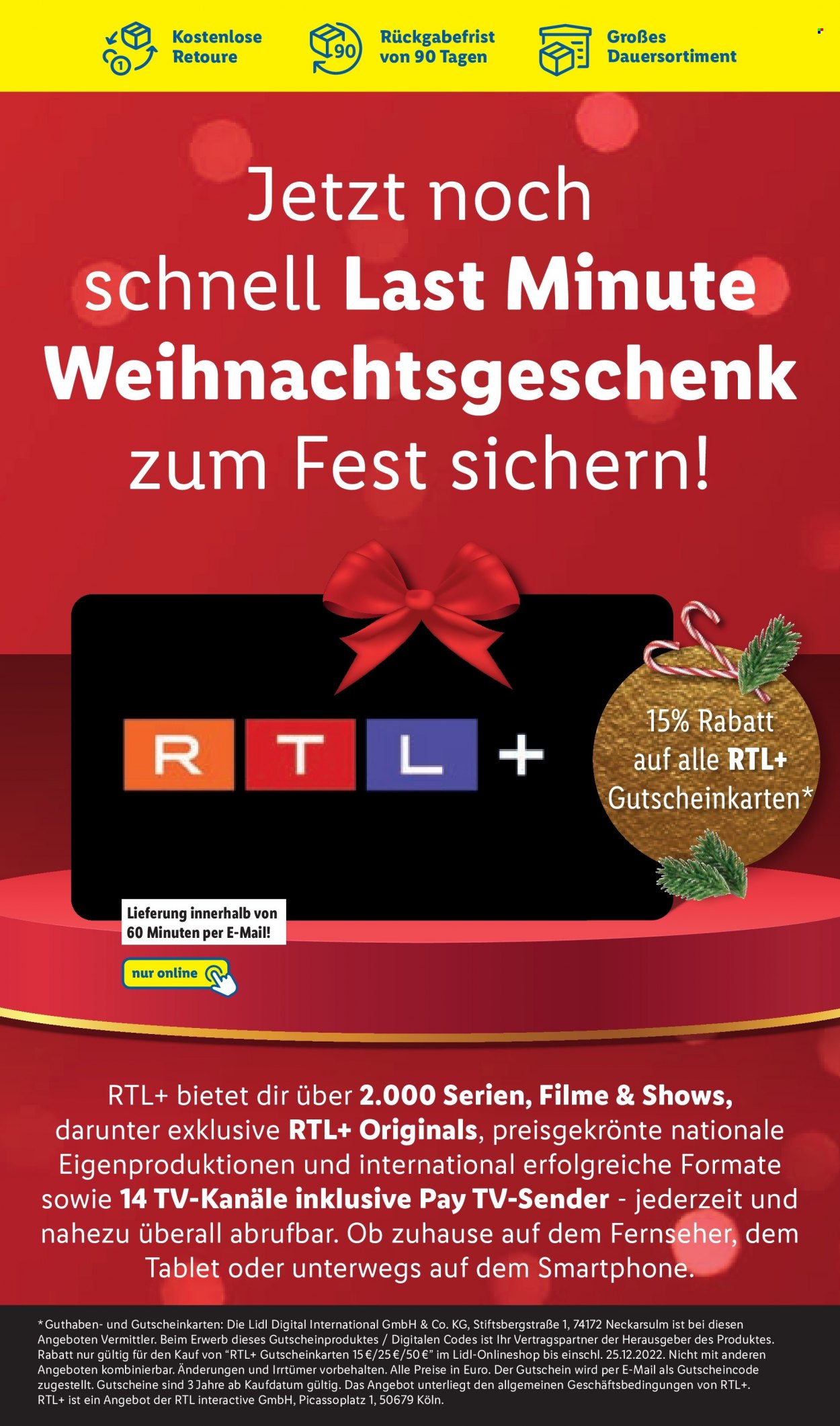 Lidl Prospekte  - 19.12.2022 - 24.12.2022. Seite 62
