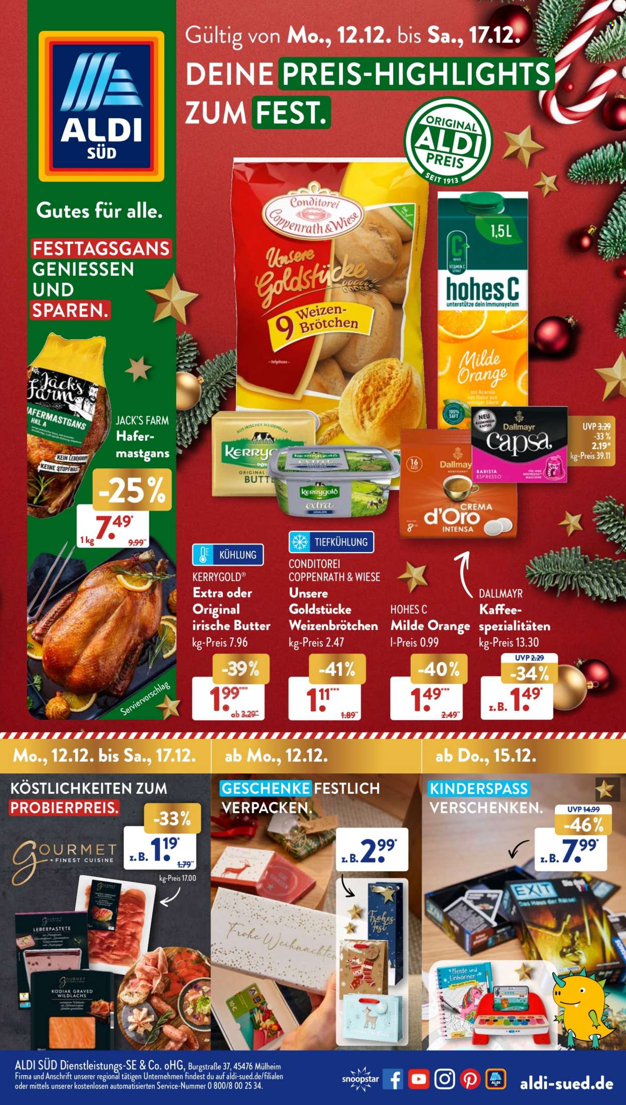 ALDI SÜD Prospekte  - 12.12.2022 - 17.12.2022. Seite 1