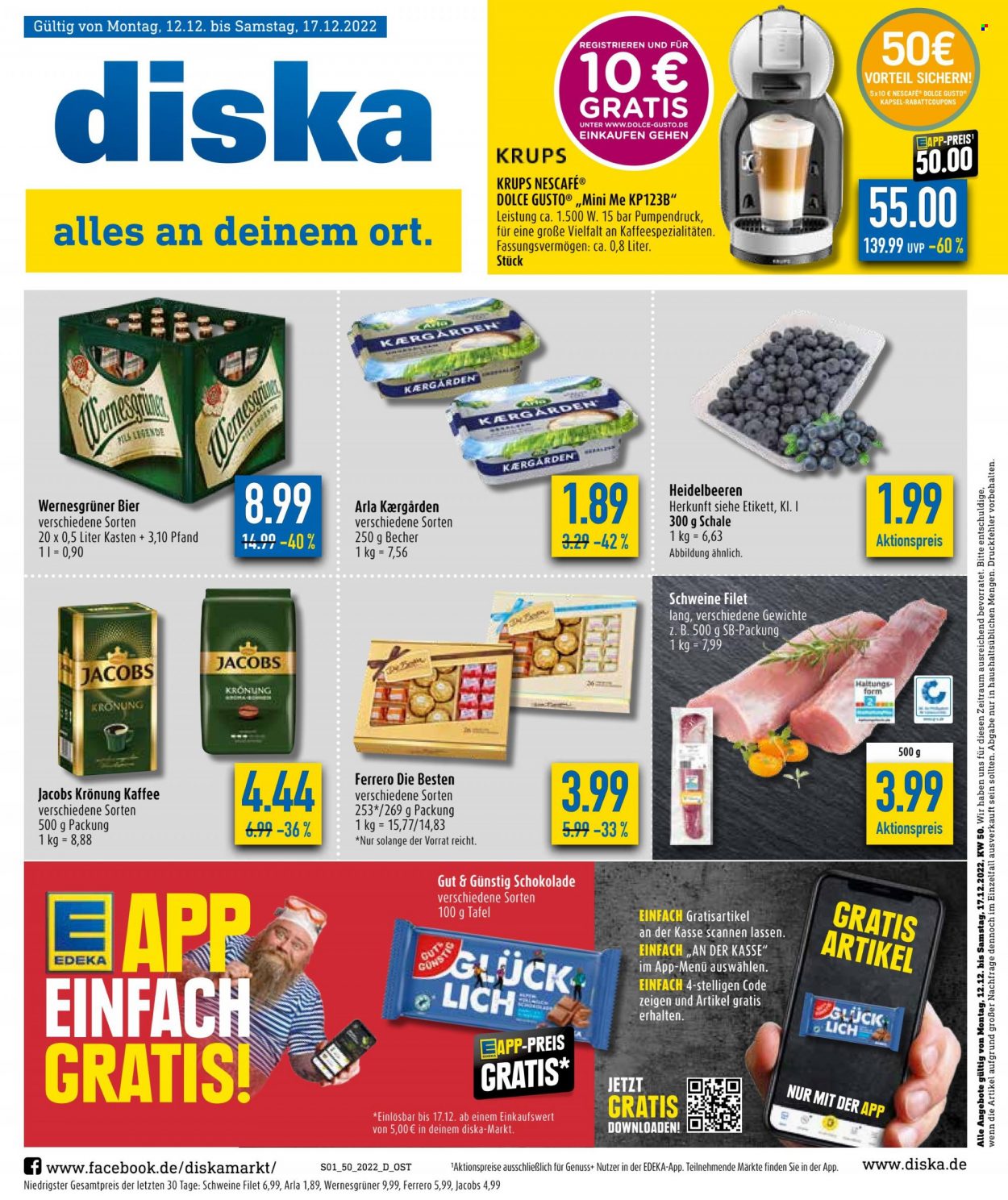 Diska Prospekte  - 12.12.2022 - 17.12.2022. Seite 1