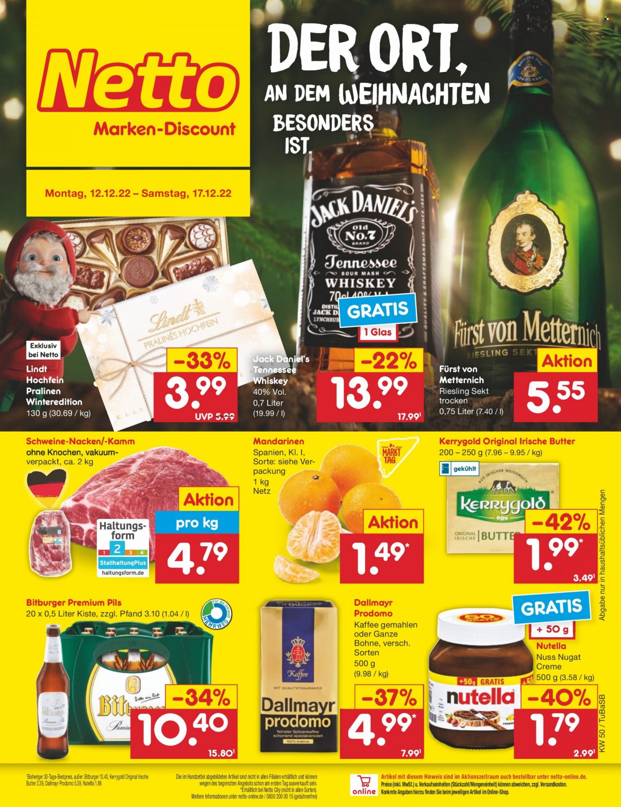 Netto Marken-Discount Prospekte  - 12.12.2022 - 17.12.2022. Seite 1