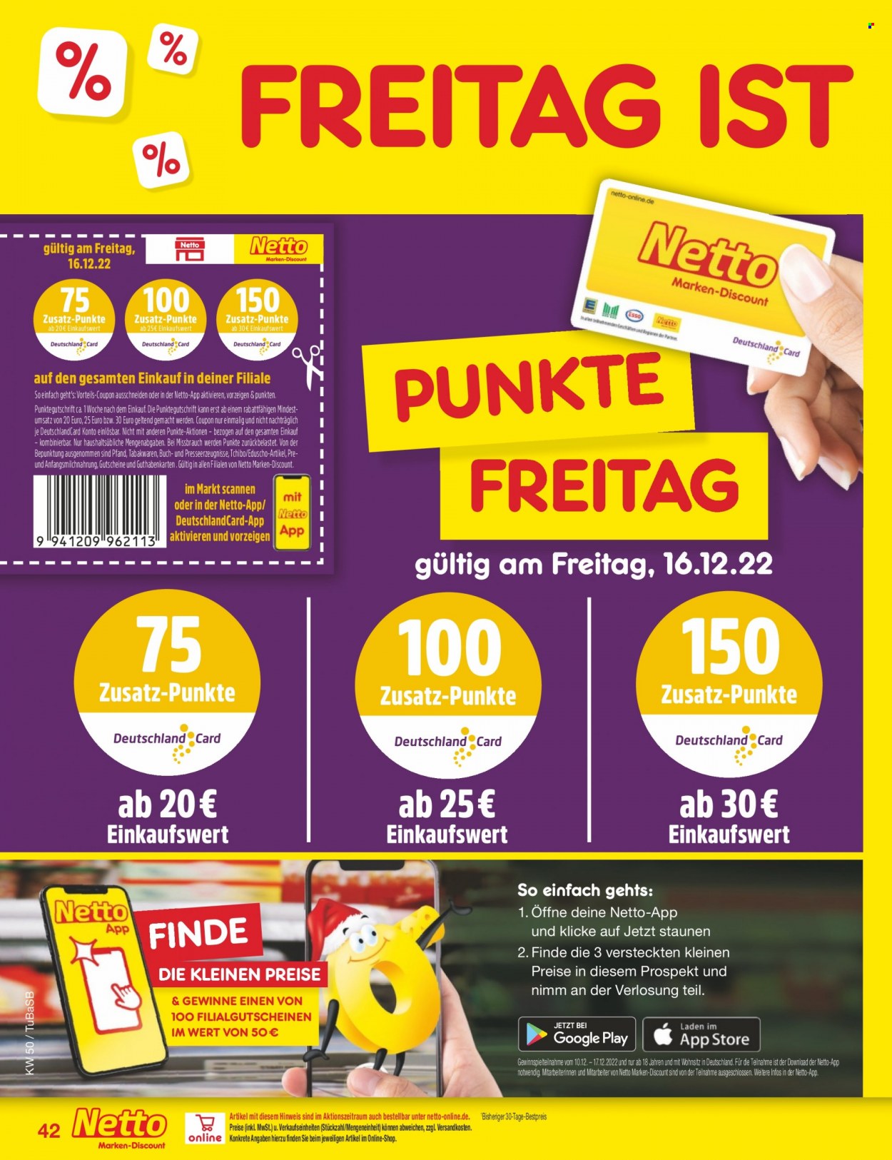 Netto Marken-Discount Prospekte  - 12.12.2022 - 17.12.2022. Seite 42