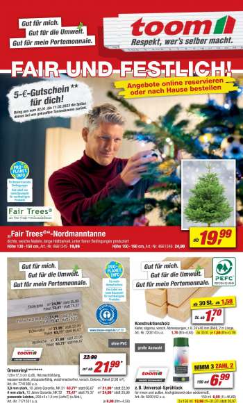 Prospekte toom Baumarkt - 17.12.2022 - 23.12.2022.
