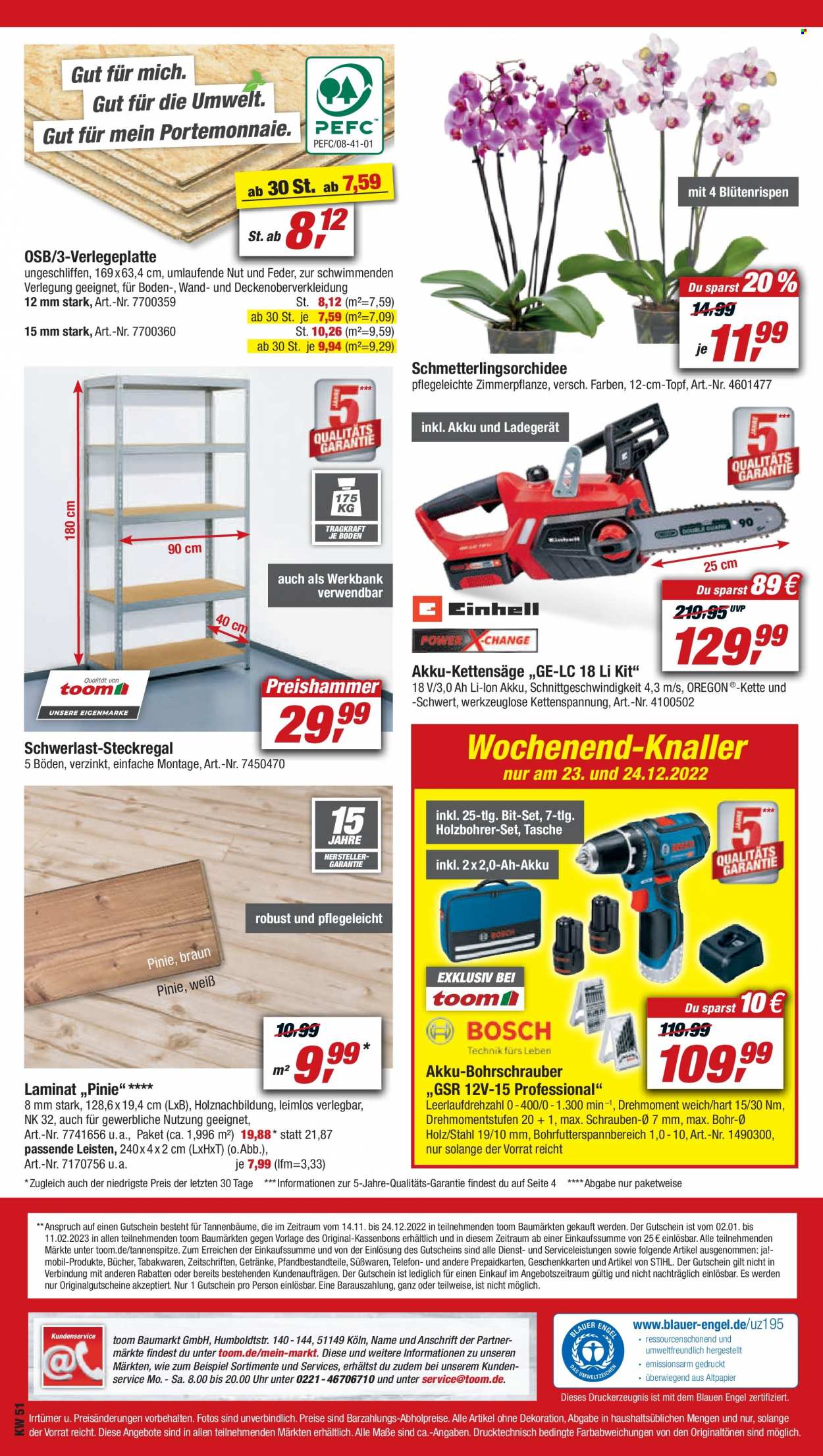 toom Baumarkt Prospekte  - 17.12.2022 - 23.12.2022. Seite 18