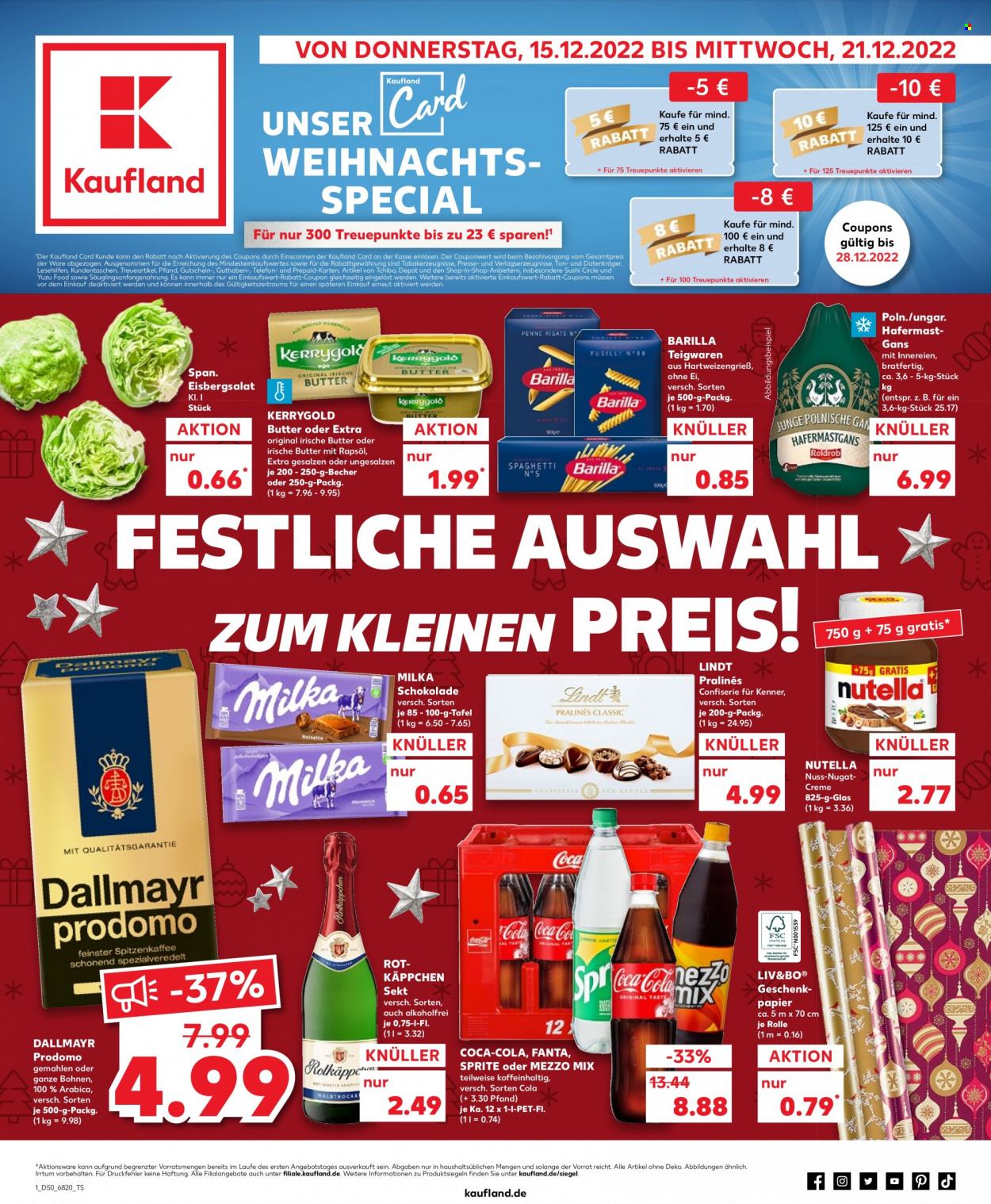 Kaufland Prospekte  - 15.12.2022 - 21.12.2022. Seite 1
