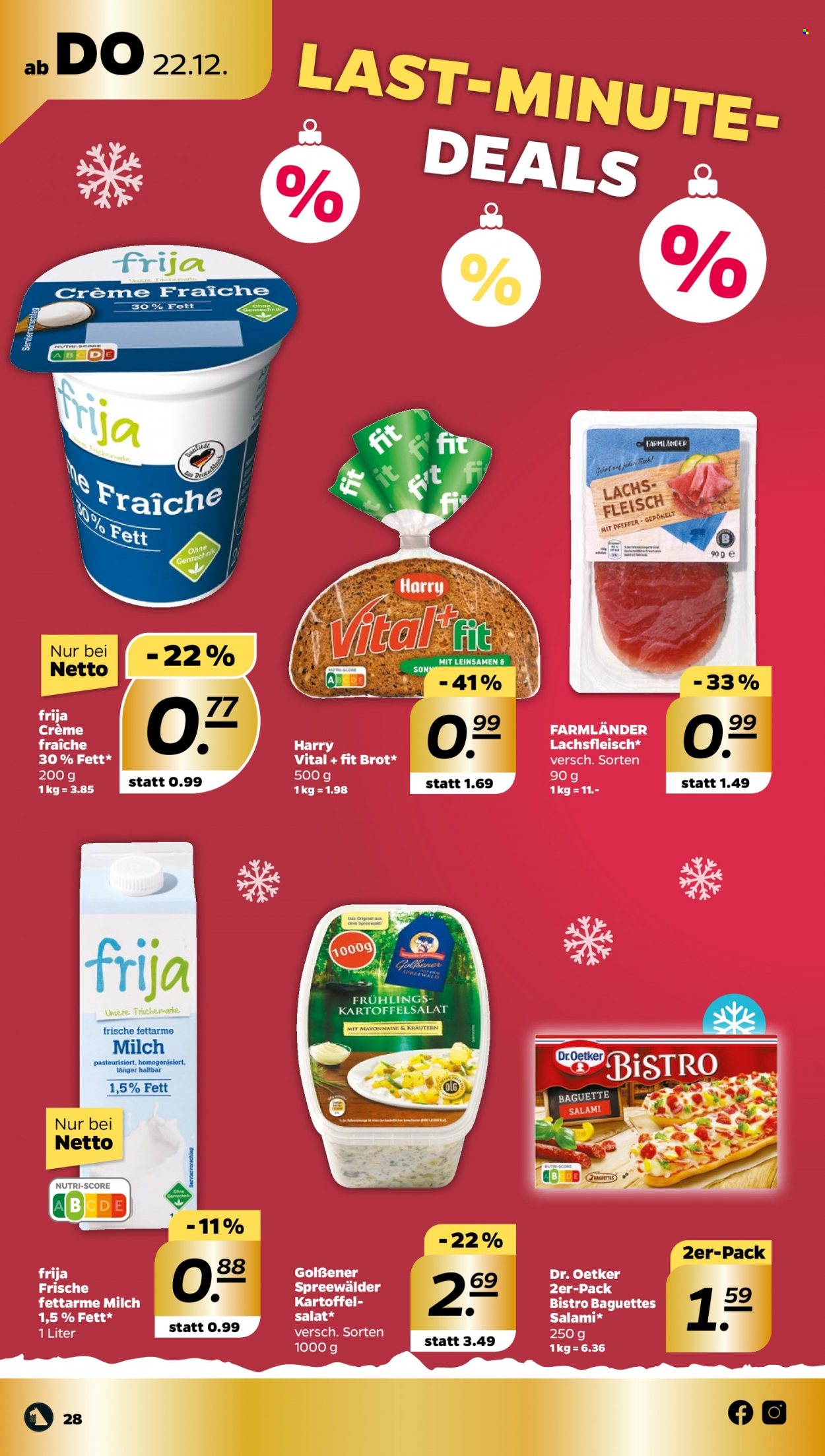 Netto Prospekte  - 19.12.2022 - 24.12.2022. Seite 28