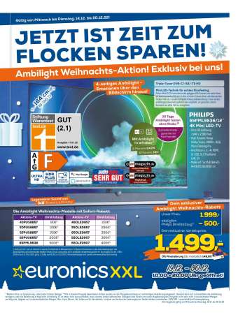 Prospekte Euronics - 14.12.2022 - 20.12.2022.