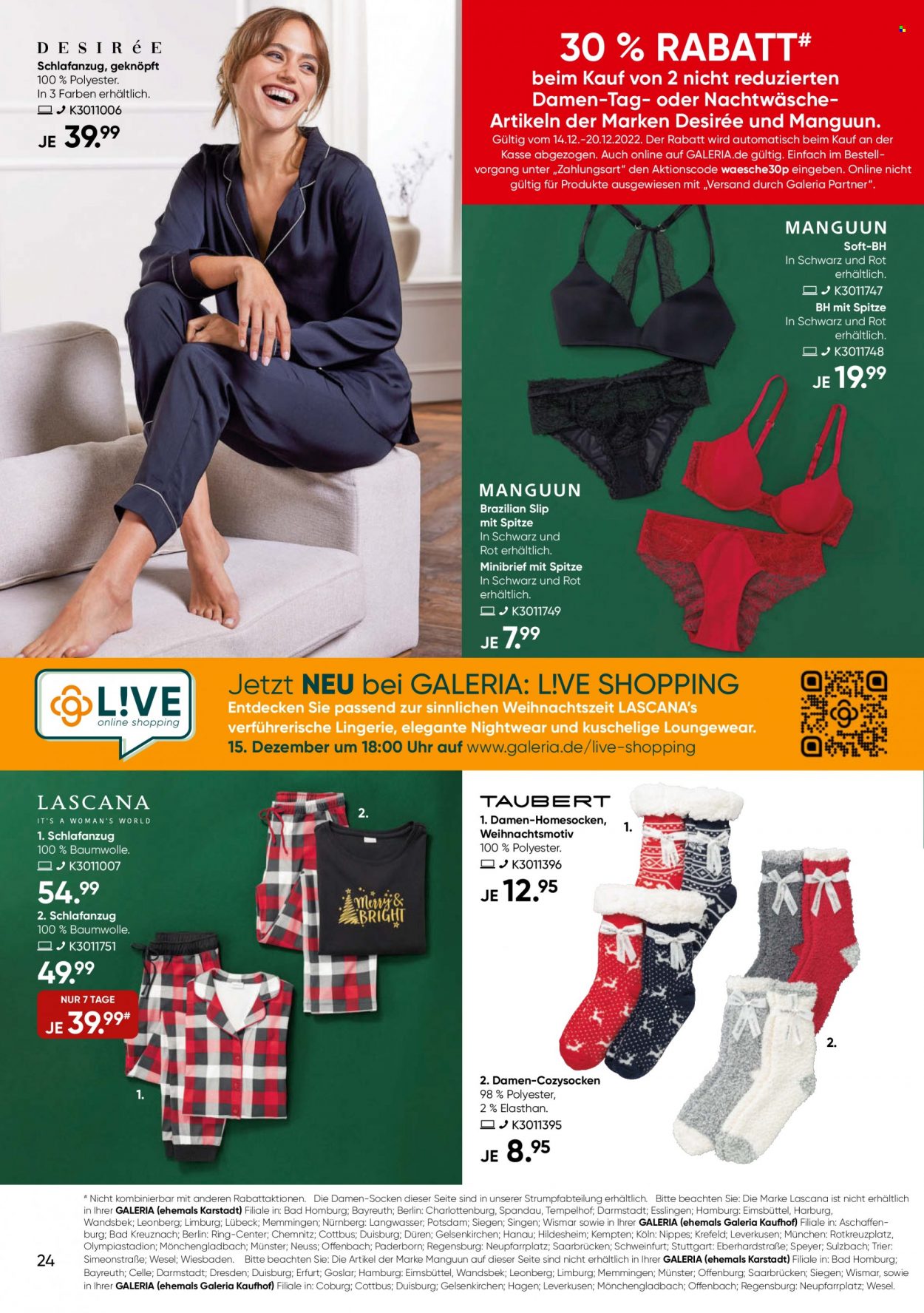 GALERIA Karstadt Kaufhof Prospekte  - 14.12.2022 - 20.12.2022. Seite 24