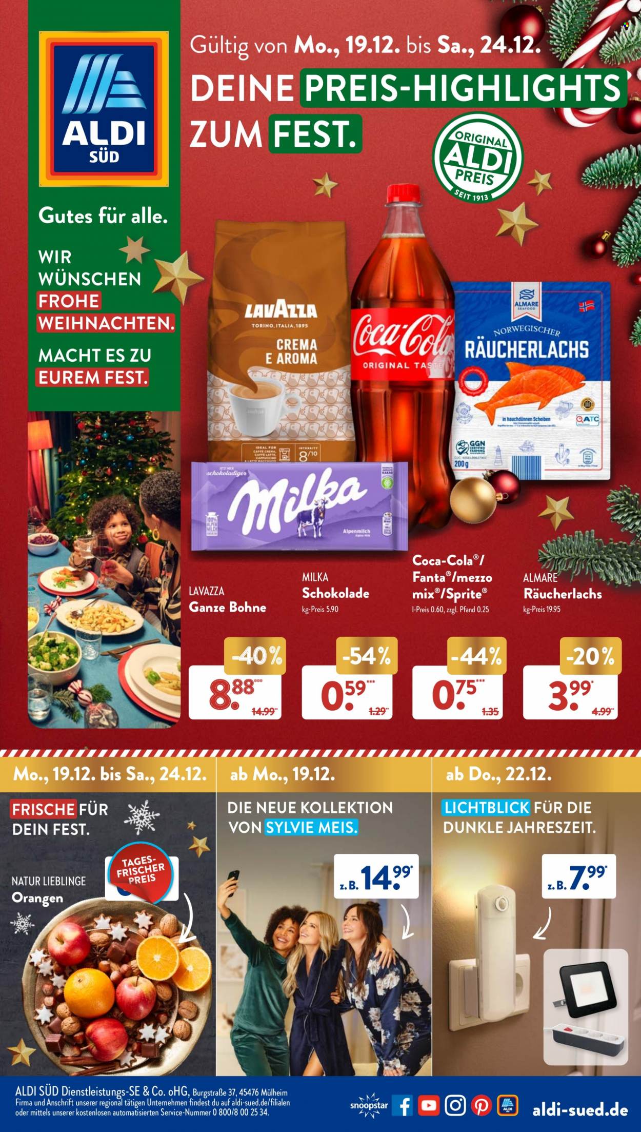ALDI SÜD Prospekte  - 19.12.2022 - 24.12.2022. Seite 1
