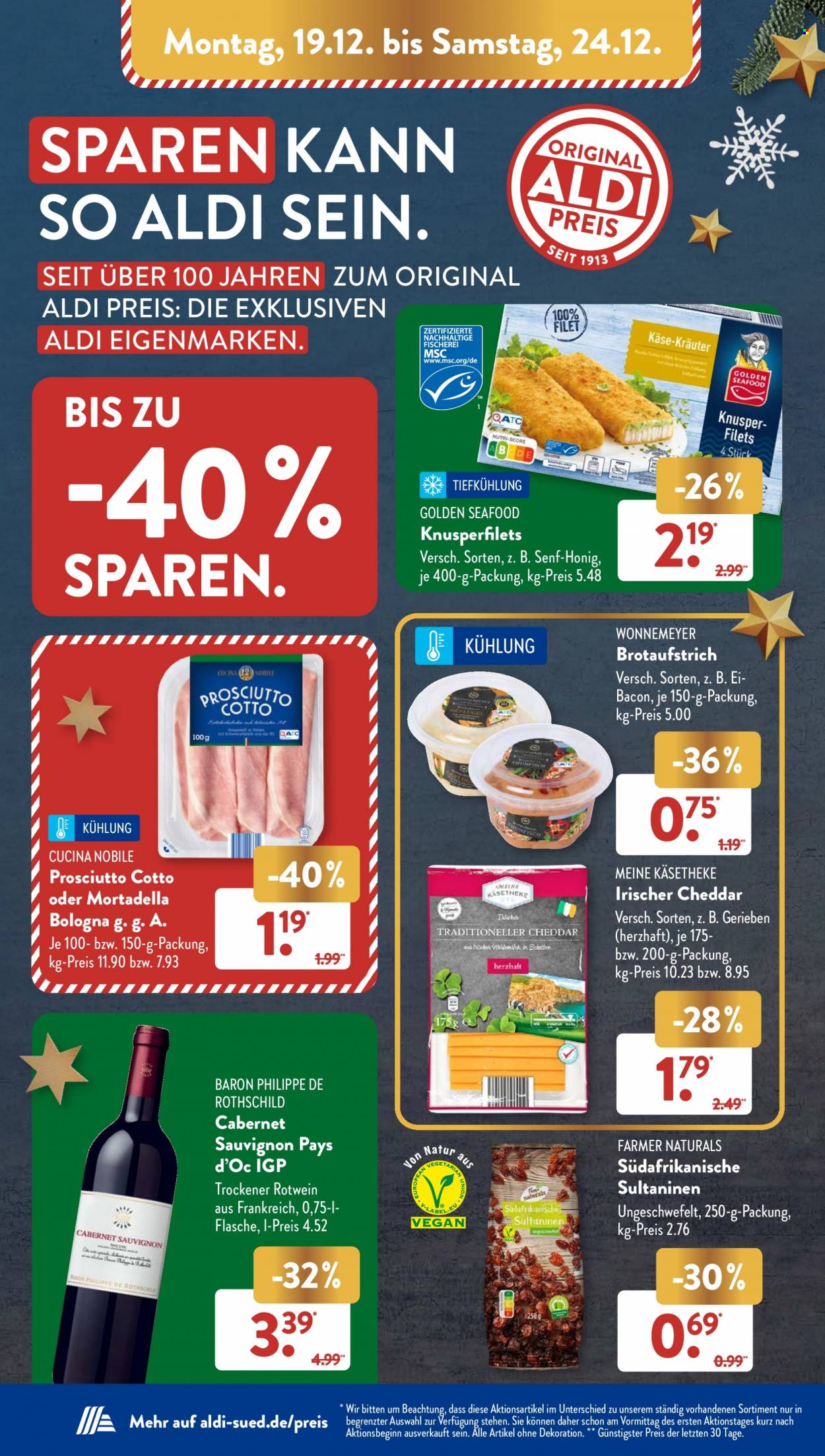ALDI SÜD Prospekte  - 19.12.2022 - 24.12.2022. Seite 22