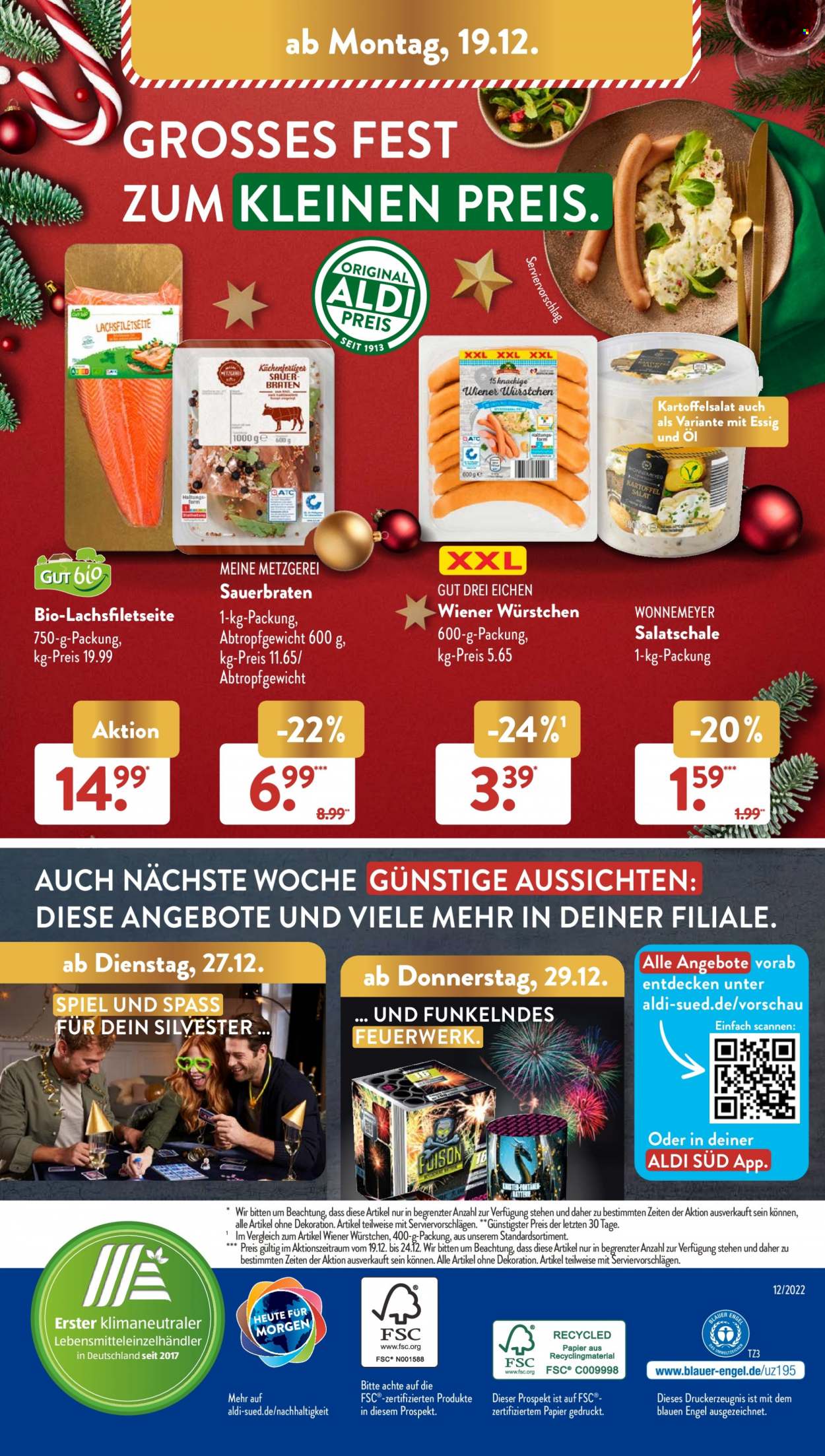 ALDI SÜD Prospekte  - 19.12.2022 - 24.12.2022. Seite 60