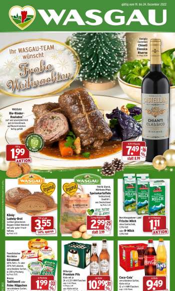 Prospekte Wasgau - 19.12.2022 - 24.12.2022.