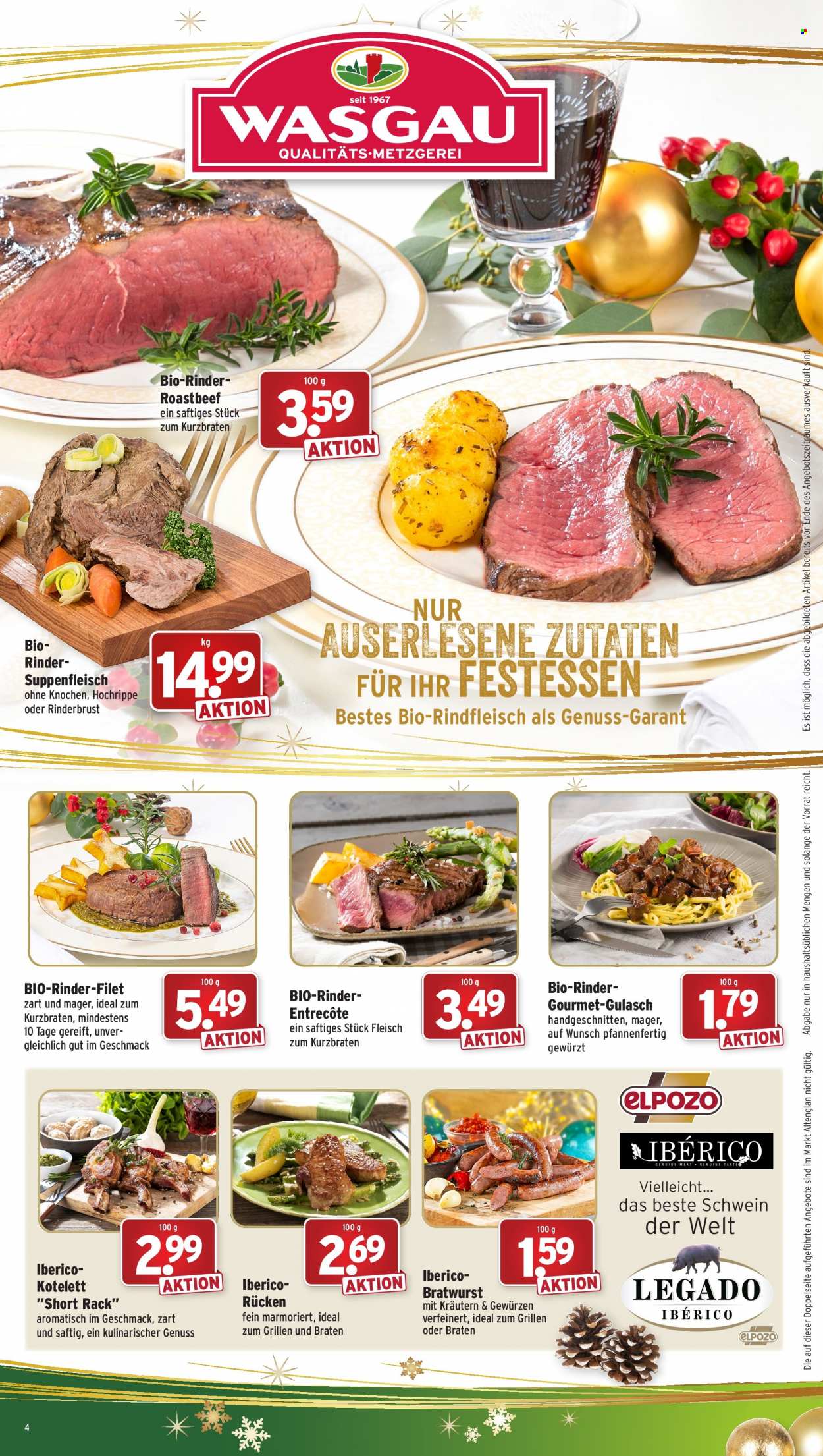 Wasgau Prospekte  - 19.12.2022 - 24.12.2022. Seite 4