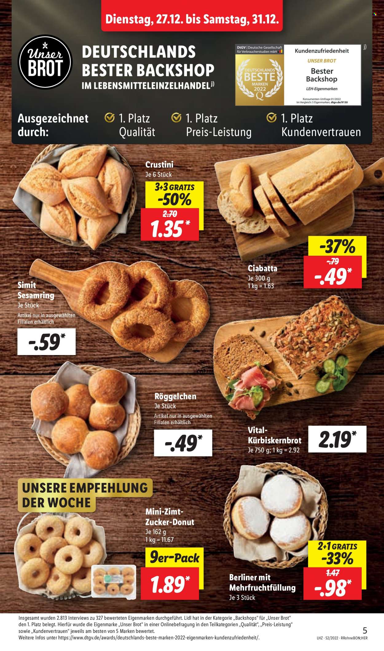 Lidl Prospekte  - 27.12.2022 - 31.12.2022. Seite 5