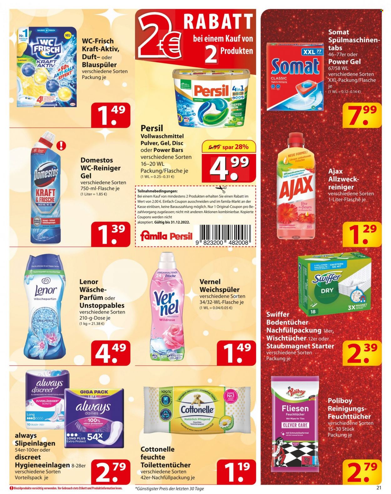 famila Prospekte  - 19.12.2022 - 24.12.2022. Seite 21