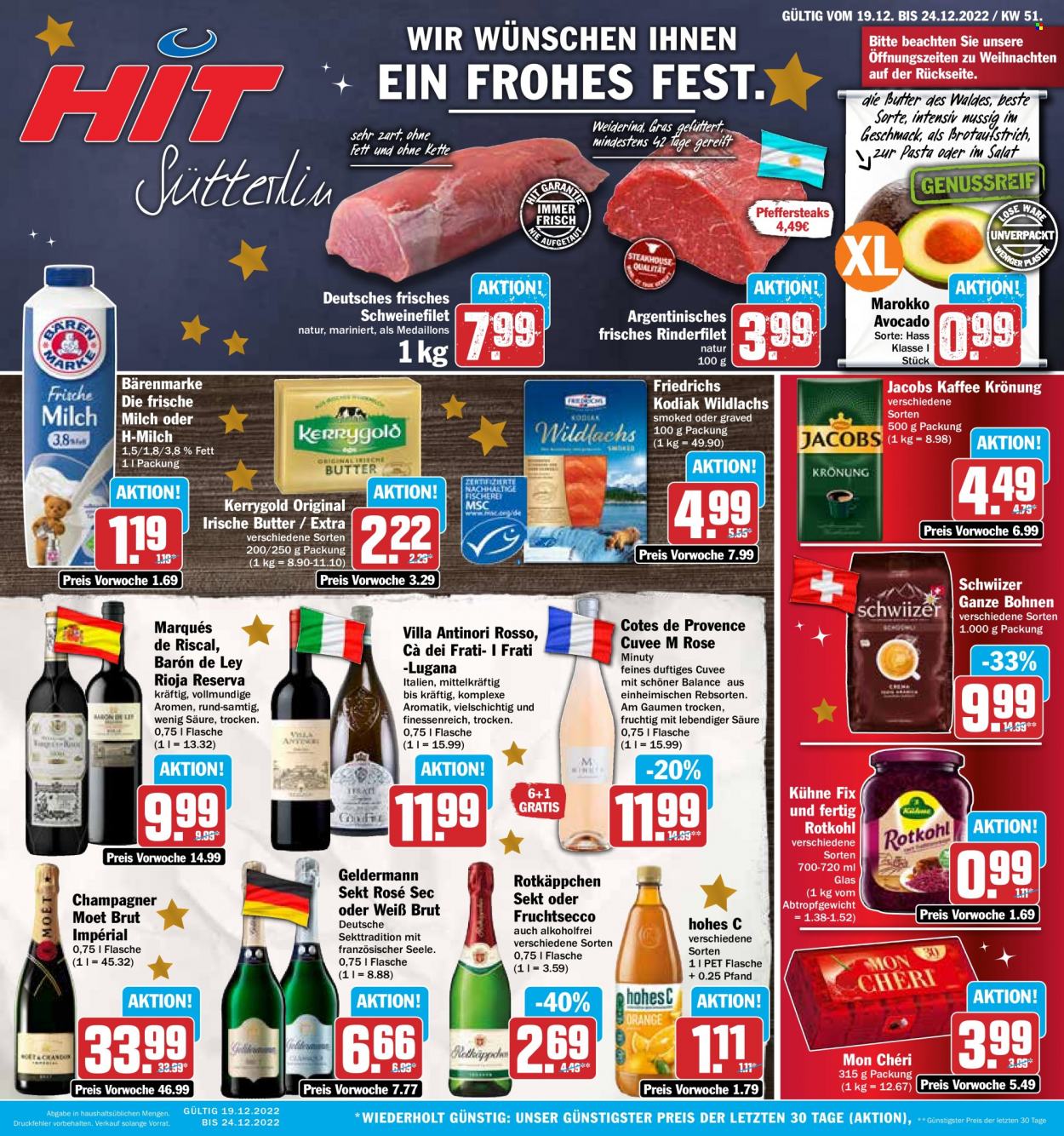 Hit Prospekte  - 19.12.2022 - 24.12.2022. Seite 1