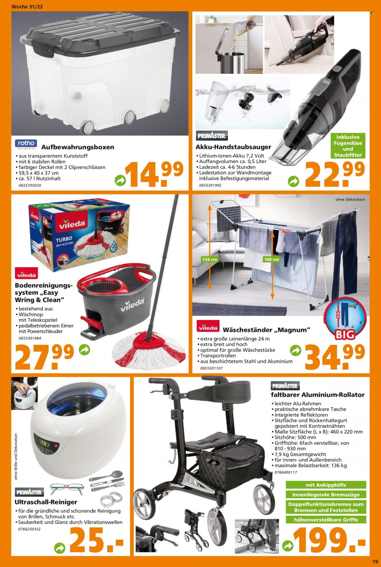 Globus Baumarkt Prospekte  - 19.12.2022 - 24.12.2022. Seite 19
