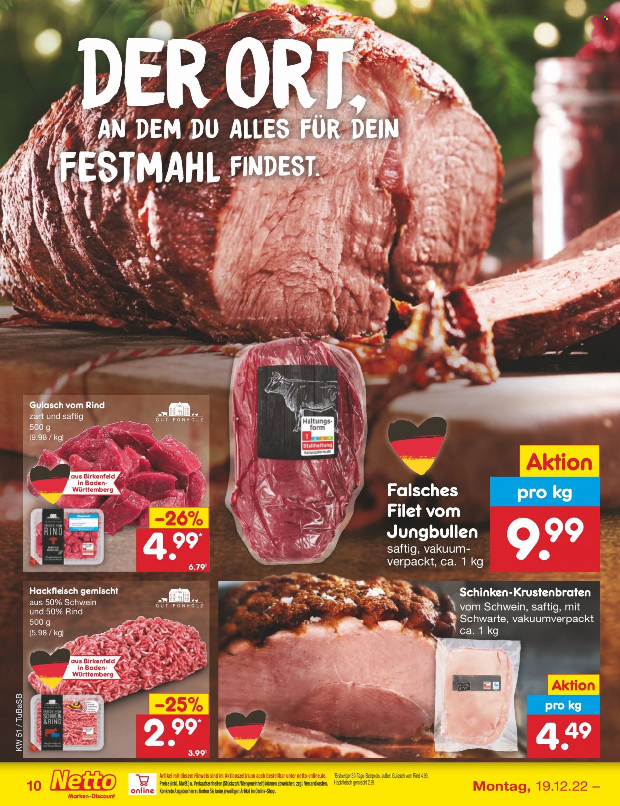 Netto Marken-Discount Prospekte  - 19.12.2022 - 24.12.2022. Seite 10