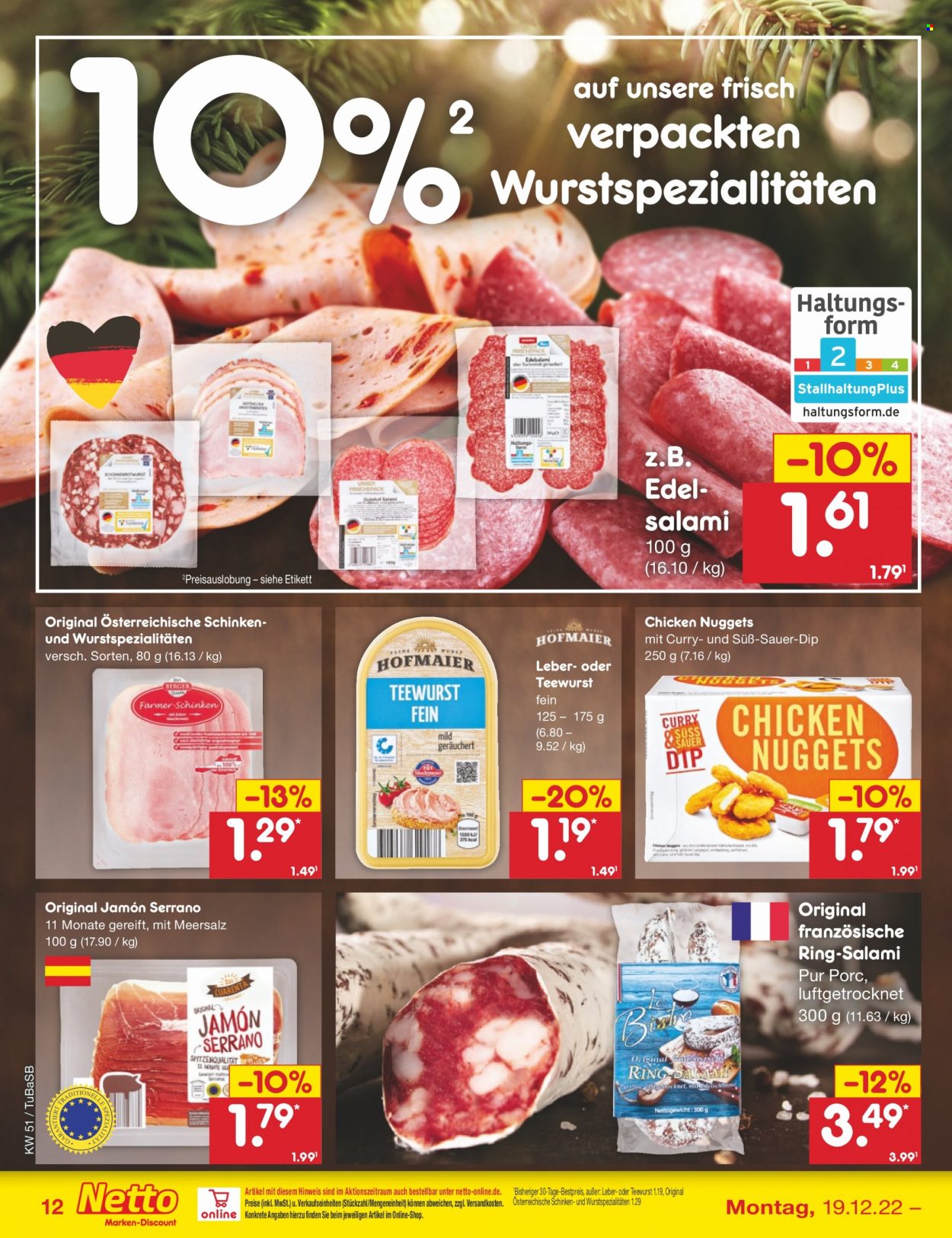 Netto Marken-Discount Prospekte  - 19.12.2022 - 24.12.2022. Seite 12