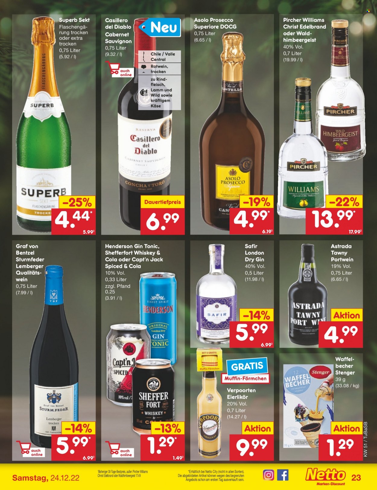 Netto Marken-Discount Prospekte  - 19.12.2022 - 24.12.2022. Seite 23