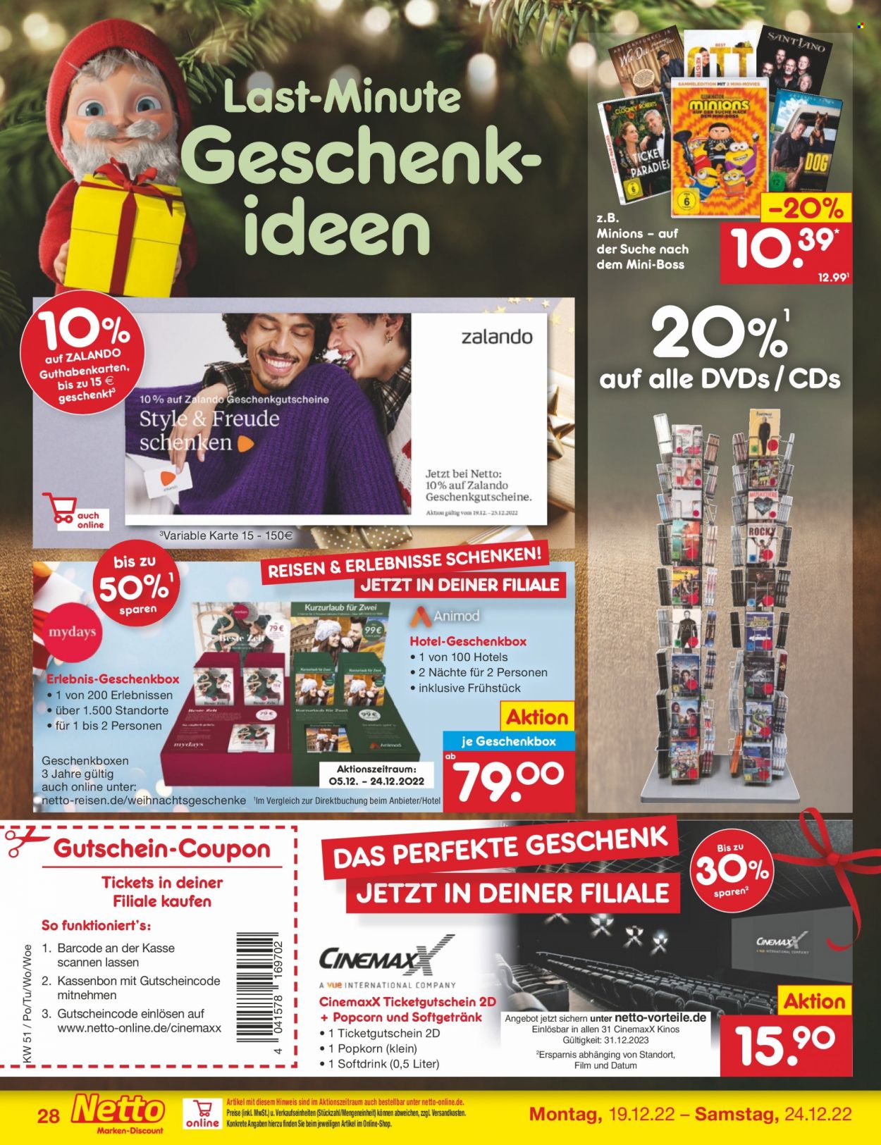Netto Marken-Discount Prospekte  - 19.12.2022 - 24.12.2022. Seite 28