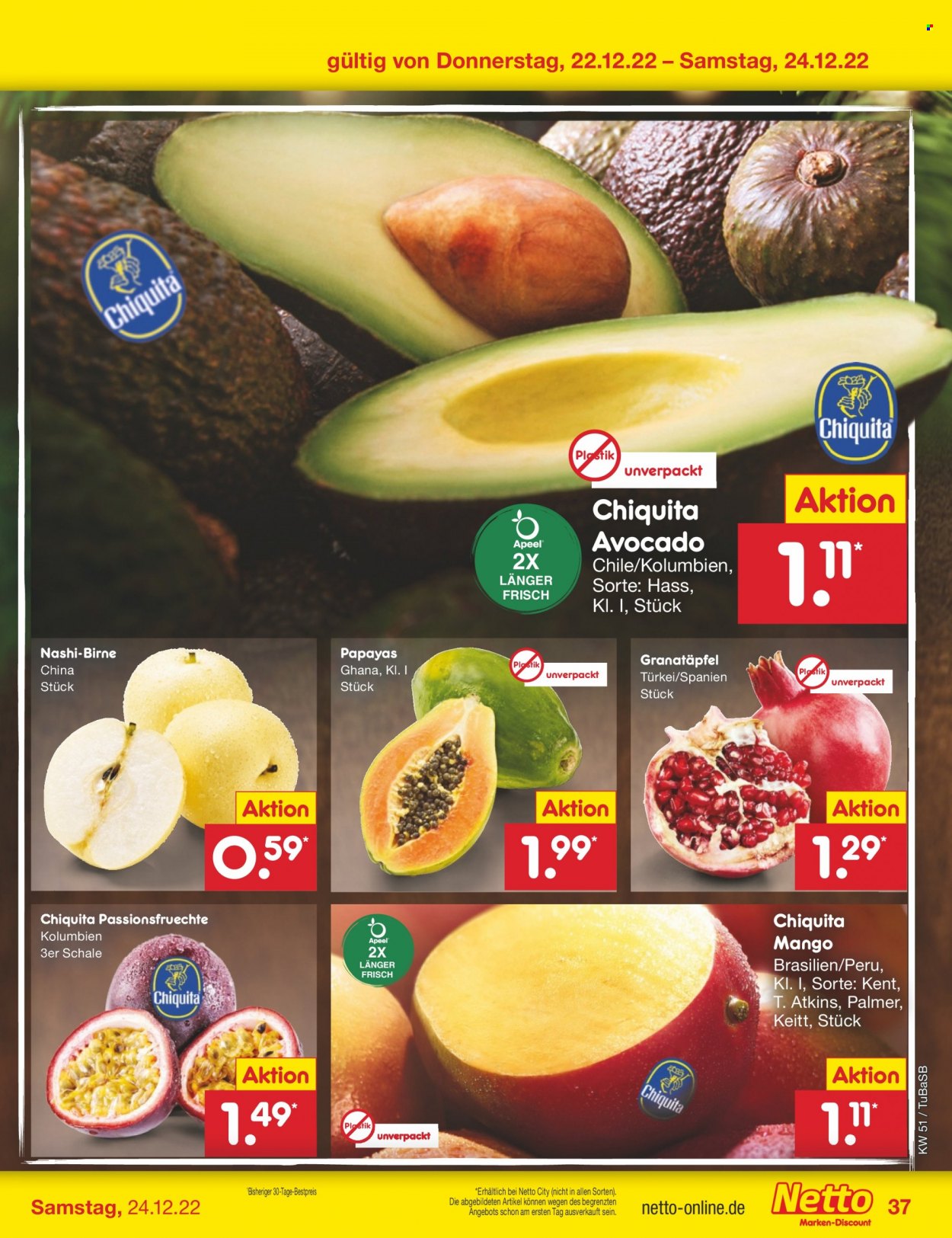 Netto Marken-Discount Prospekte  - 19.12.2022 - 24.12.2022. Seite 37