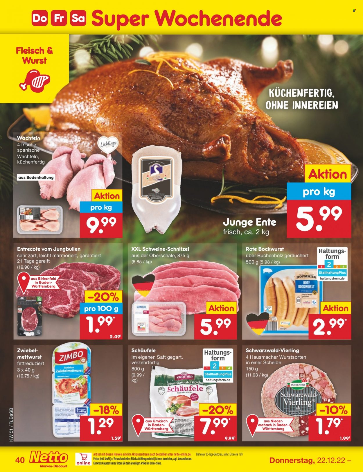 Netto Marken-Discount Prospekte  - 19.12.2022 - 24.12.2022. Seite 40
