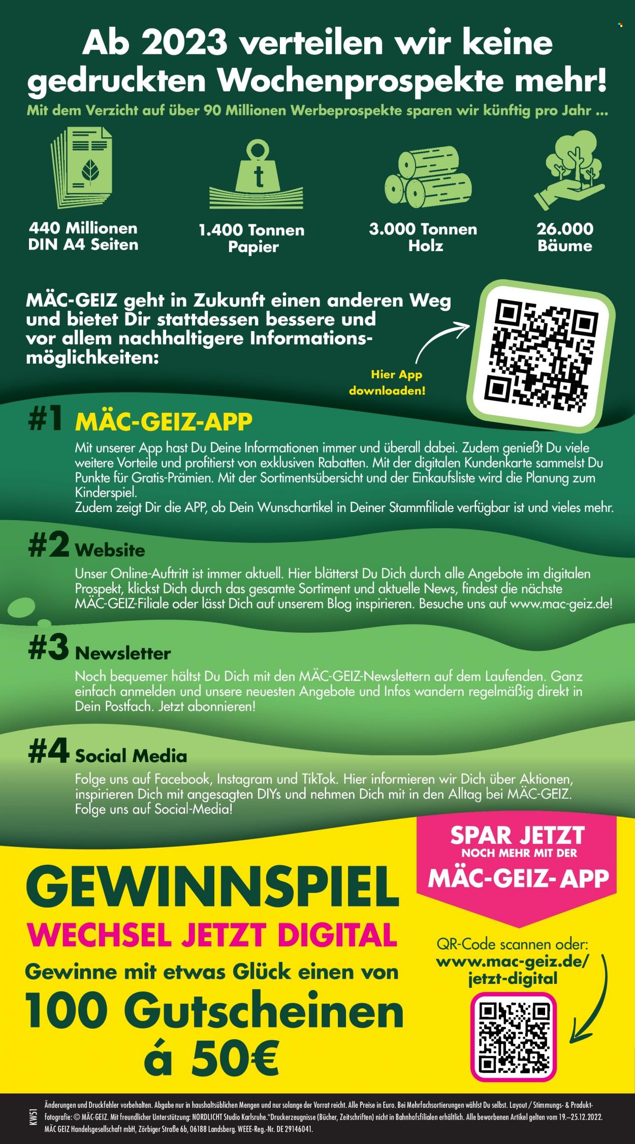 Mäc-Geiz Prospekte  - 19.12.2022 - 25.12.2022. Seite 14