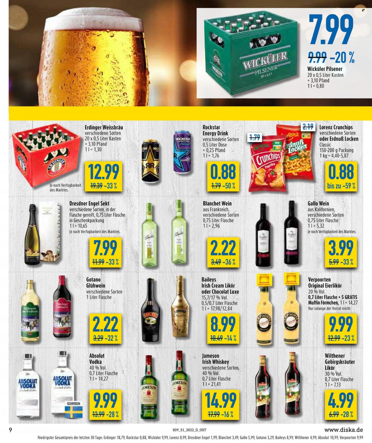 Diska Prospekte  - 19.12.2022 - 24.12.2022. Seite 9