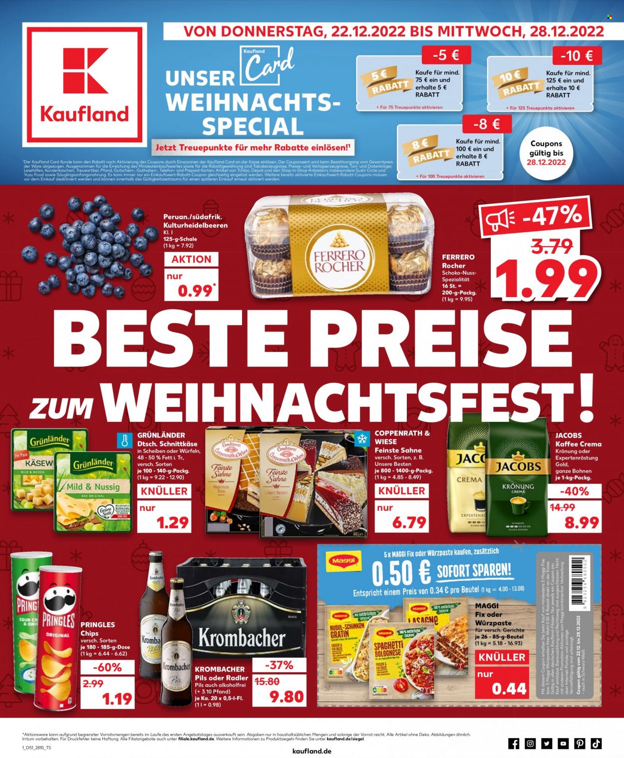 Kaufland Prospekte  - 22.12.2022 - 28.12.2022. Seite 1