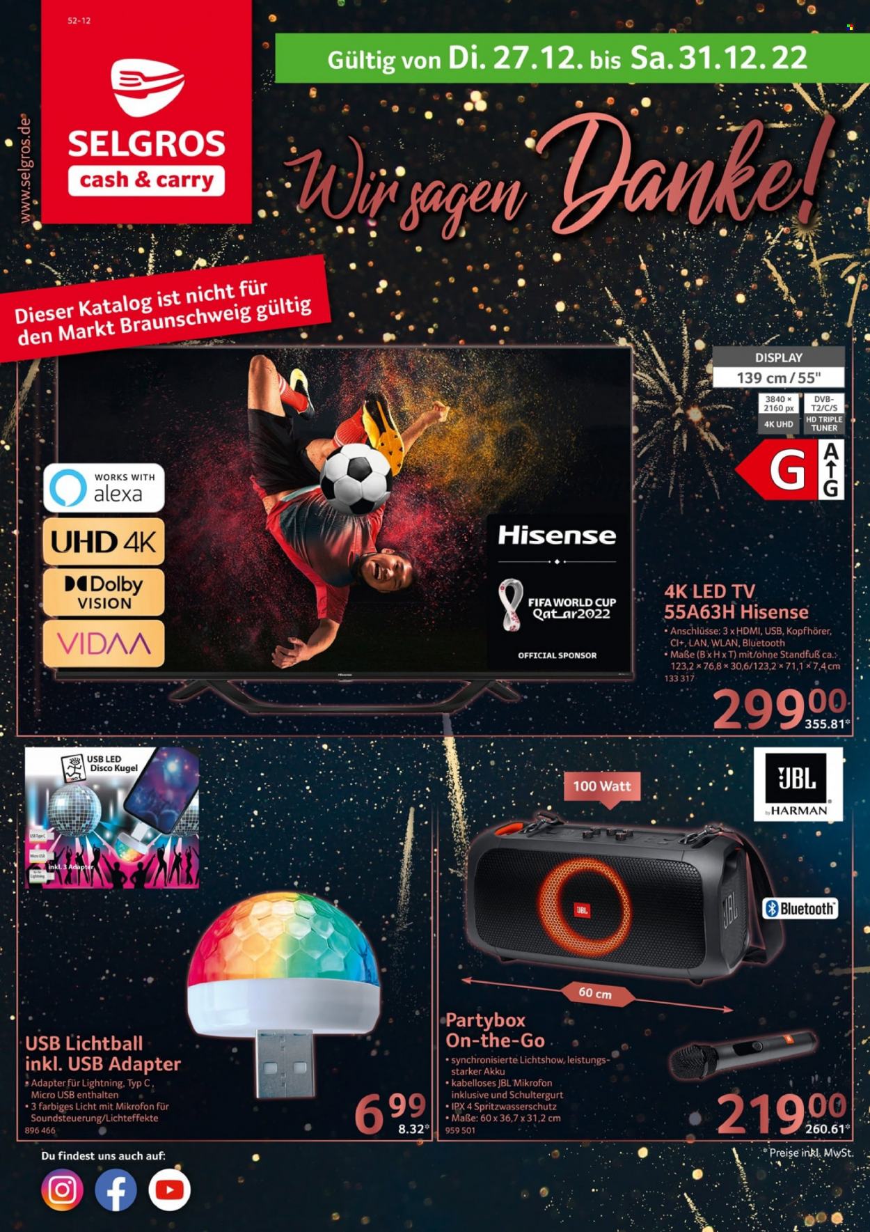 Selgros Prospekte  - 27.12.2022 - 31.12.2022. Seite 1