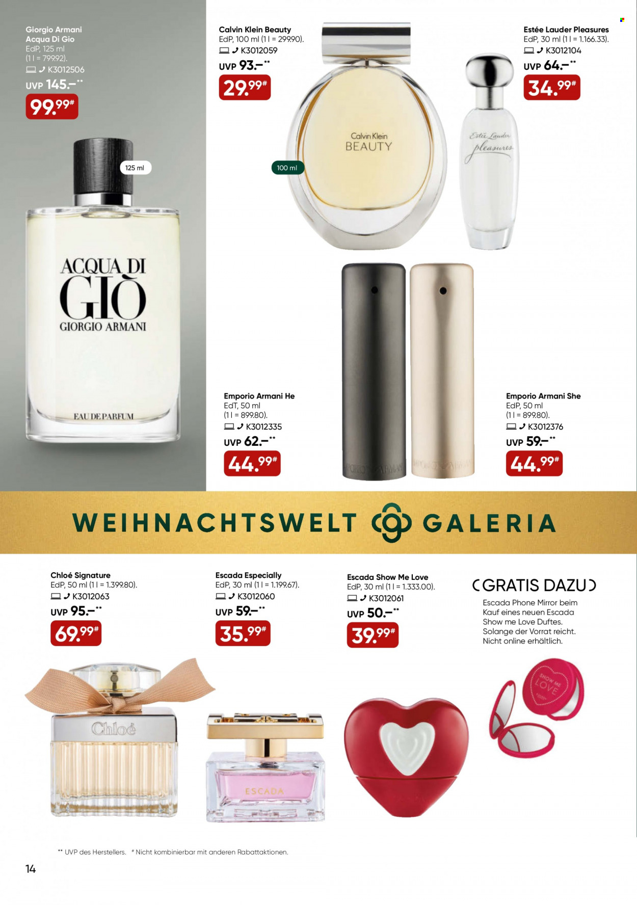 GALERIA Karstadt Kaufhof Prospekte  - 19.12.2022 - 25.12.2022. Seite 14