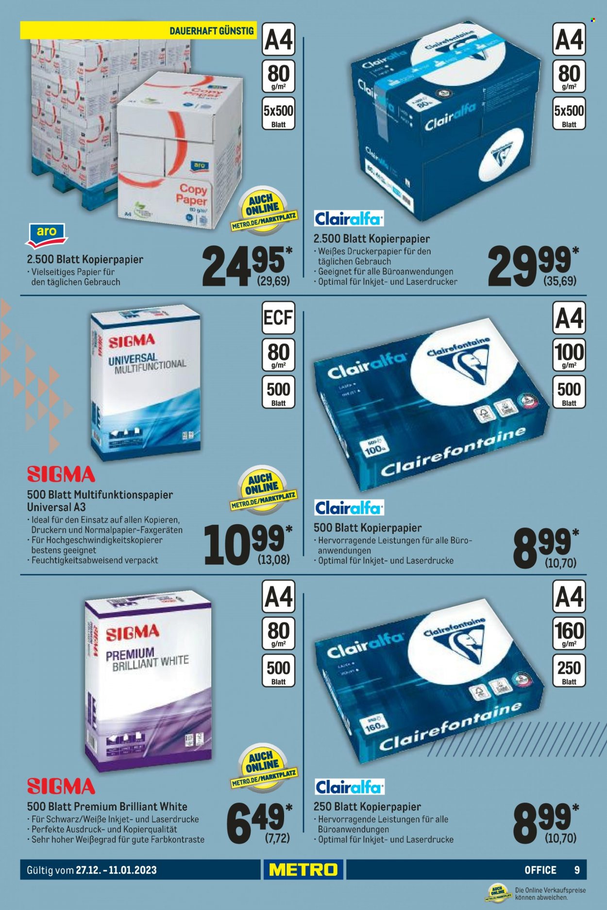 Metro Prospekte  - 27.12.2022 - 11.01.2023. Seite 9